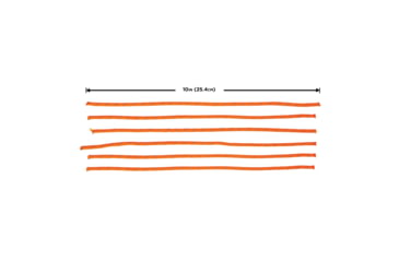 Image of Allen 10 inch Highly Reflective Flagging Cords, 10in, Orange, 6 Pack, 456