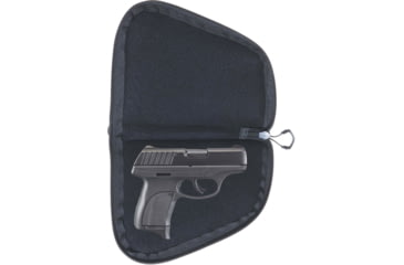 Image of Allen Auto-Fit 2.0 Compact Handgun Case, Black, 8.25 in x 6.25 in, 7753