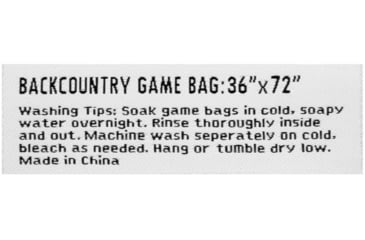 Image of Allen BackCountry Single Carcass Game Bag, White, Polyester, 6594