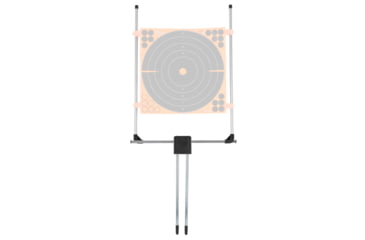 Image of Allen Company Hub Stake Adjustable Target Stand, Fits 24"x24" Targets, 19.5" Tall, Black, 15826