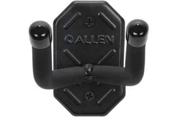 Image of Allen Defender Double Hooks w/Metal Mounting Plate, Black, Steel, 7in, 2 Pack, 5646