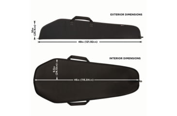 Image of Allen Durango Shotgun/Rifle Case, Black, 46in, 602-46, 602-46