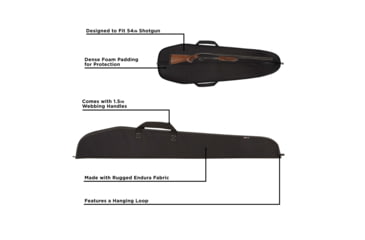 Image of Allen Durango Shotgun/Rifle Case, Black, 54in, 602-54