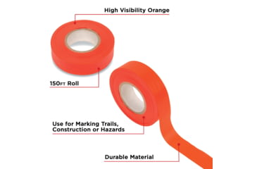 Image of Allen Flagging Tapes, 150-feet, Orange, 12 Pack, 460