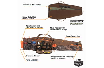 Image of Allen Gear Fit Pursuit Bruiser 48in Lockable Gun Case, Mossy Oak Country DNA Camo, 965-48