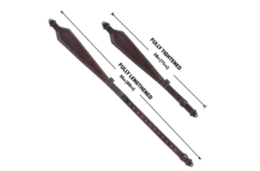 Image of Allen Heritage Plain Dark Leather Rifle Sling, Mahogany, 8511