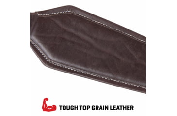 Image of Allen Heritage Plain Dark Leather Rifle Sling, Mahogany, 8511