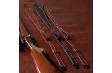 Image of Allen Heritage Plain Dark Leather Rifle Sling, Mahogany, 8511