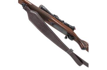 Image of Allen Heritage Plain Dark Leather Rifle Sling, Mahogany, 8511