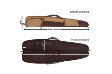 Image of Allen Humbolt Shotgun Case, Tan/Brown, 52in, 821-52