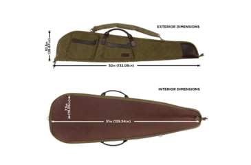 Image of Allen North Platte Heritage Rifle/Shotgun Case, Olive, 52in, 543-52