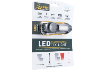 Image of Alpen Tek-Light HeadLamp 500/250/100/55/30 Lumen, Rechargeable, 1212962