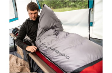 Image of ALPS Mountaineering Zenith +30 Degrees Sleeping Bag, Long, Gray/Red, 4302642