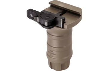 Image of American Defense Manufacturing Battlegrip QD Short Vertical Grip, Standard Legacy Lever, Flat Dark Earth, BGV-QDK-FDE-STD-STD