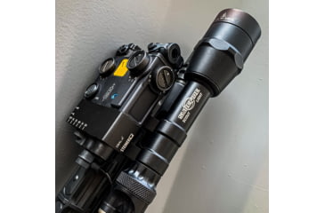 Image of American Defense Manufacturing Steiner DBAL Light/Laser Base, Titanium Lever, Black, AD-DBAL-SF-TL
