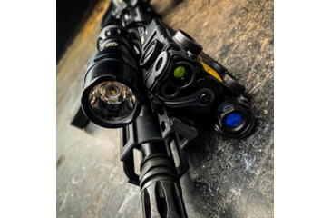 Image of American Defense Manufacturing Steiner DBAL Light/Laser Base, Titanium Lever, Black, AD-DBAL-SF-TL