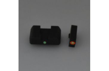 Image of AmeriGlo GL5201 I-Dot Night Sight Glock 17/19/19x/26 Gen5 Green Tritium W/Orange