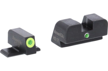 Image of AmeriGlo i-Dot Night Sight Set for SIG w/GreenTritium LumiGreen Outline Front/ Green Single Dot Rear, SG-301