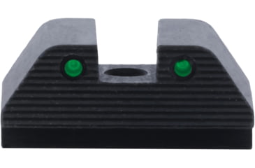 Image of AmeriGlo Smith and Wesson Rear Sight, Green Tritium 2-Dot Black Outlines .335inH .165in Sq Notch, Smith &amp; Wesson, SW-2875R