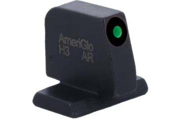 Image of AmeriGlo Smith &amp; Wesson Pistol Front Sight, Green Tritium Black Outline FRONT .378in H .125in W, Smith &amp; Wesson, SW-412-378