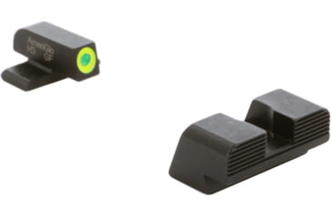 Image of AmeriGlo Tritium BLK Serrated All XD Models, ProGlo LumiLime Front, BLK Rear XD-533