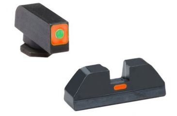 Image of Ameriglo Tritium Front and non trit rear sights, green orange GL-626