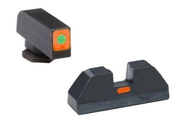 Image of Ameriglo Tritium Front and non trit rear sights, green orange GL-627