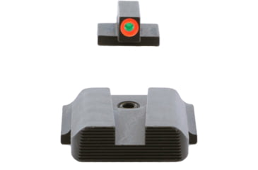 Image of AmeriGlo Tritium Night Sight Set, M&amp;P Shield, ProGlo Front Orange Outline, Black Rear SW-443