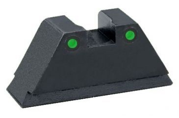 Image of Ameriglo Tritium outline two dot rear sight, green GTR-200