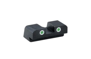 Image of AmeriGlo Tritium Rear Sight Sig Tritium 2 Dot Rear, GRN w white Outline #10 Height .270in. XD-191R