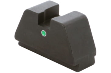 Image of AmeriGlo Tritium Rear Sights for Glock w/Green Tritium Single Dot No Outline .451in H .165in Sq Notch, i-Dot, GL-143R