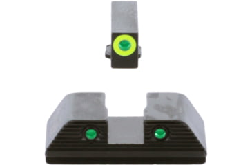 Image of AmeriGlo Trooper Sets for Walther PDP w/Green Tritium LumiGreen Outline Front/ Green Tritium Black Outline Rear, WA-819