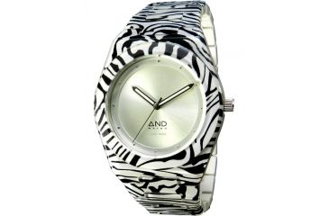 Image of AND Watch Aristotle Ladies Black/White Stripe Watch - Aristotle.ltsi