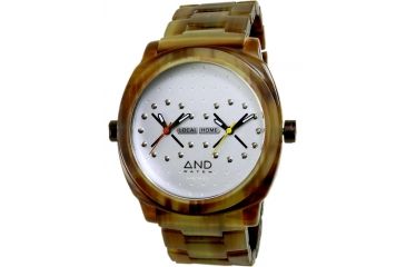 Image of AND Watch Pythagoras Brown Watch, Dual Time Zones - ADWPYTHAGORAS.DWM