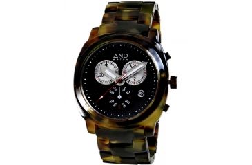Image of AND Watch Dark Brown Xenophon Watch, 24 Hour Dial Time Zones ADWXENOPHON.CBK