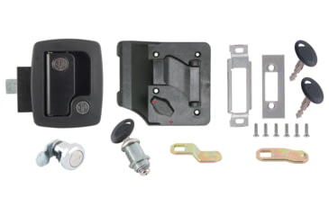 Image of AP Products RV Door Lock Keyed Alike Kit - Standard, Black, 013-6201