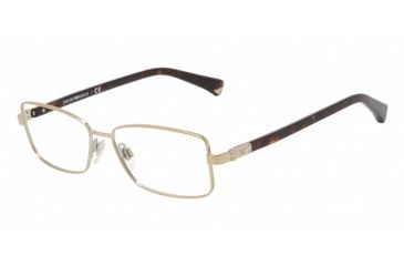 Image of Armani EA1004 Progressive Prescription Eyeglasses 3013-52 - Pale Gold Frame