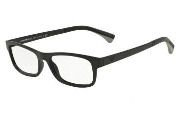 Image of Armani EA3037 Bifocal Prescription Eyeglasses 5042-52 - Matte Black Frame