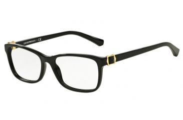 Image of Armani EA3076F Progressive Prescription Eyeglasses 5017-54 - Black Frame