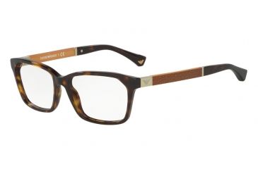 Image of Armani EA3095F Bifocal Prescription Eyeglasses 5026-54 - Havana Frame