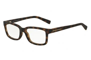 Image of Armani Exchange AX3022F Progressive Prescription Eyeglasses 8029-55 - Matte Tortoise Frame