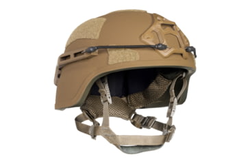 Image of ArmorSource AS-200 Full Cut NIJ IIIA Fully Loaded Ballistic Helmet, Coyote Brown, Small, 200SRCCBSU3LR3KV2