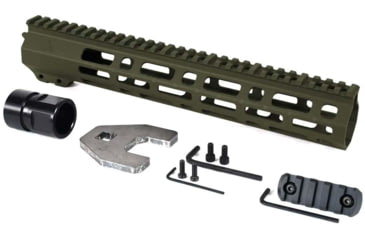 Image of AT3 Tactical SPEAR M-Lok AR-15 Free Float Handguard, 12 in, OD Green, AT3-MLOK-12-ODG