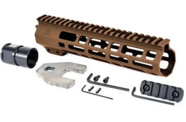 Image of AT3 Tactical SPEAR M-LOK AR-15 Free Float Handguard, 9in Length, Burnt Bronze, AT3-MLOK-9-BB