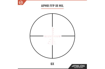 Image of Athlon Optics Argos BTR Gen II Rifle Scope, 6-24x50mm, 30mm Tube, First Focal Plane, APMR FFP IR MIL Reticle, Matte Black, 214063