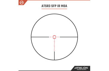 Image of Athlon Optics Helos BTR Rifle Scope, 1-4.5x24mm, 30mm Tube, SFP, Illuminated ATSR3 MOA Reticle, Black, 214101