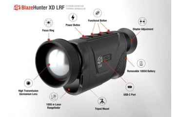 Image of ATN BlazeHunter XD 2-16x50mm Thermal Monocular