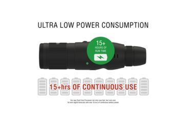 Image of ATN BinoX 4K 4-16x40mm Smart Day/Night Rangefinder Binocular, Matte, Black, DGBNBN4KLRF