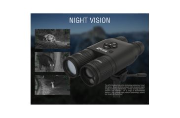 Image of ATN BinoX 4K 4-16x40mm Smart Day/Night Rangefinder Binocular, Matte, Black, DGBNBN4KLRF