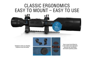 Image of ATN ThOR 4 Thermal Smart HD Rifle Scope, 1.25-5x19mm, 30mm Tube, Black, TIWST4381A